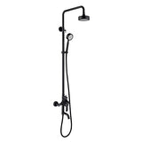 Rain Matte Black Rain Mixer Shower Combo Set