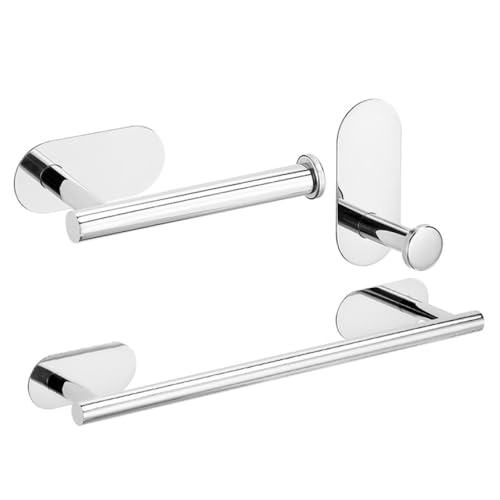 Bathroom Accessories Sets Toilet Tissue Roll Paper Holder Towel Rack