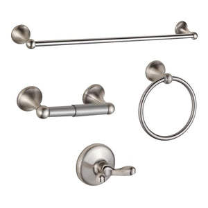 Bathroom Accessory Set, Brushed Nickel Adjustable Expandable