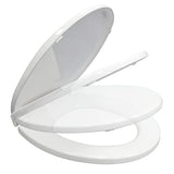 Toilet Seat Round with Lid, Slow Close, Easy to Install and Clean, Durable