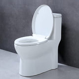 Toilet Seat Round with Lid, Slow Close, Easy to Install and Clean, Durable