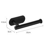 Black Bathroom Accessories Sets Toilet Tissue Roll Paper Holder Towel Rack