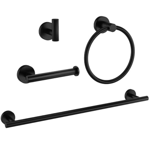 Bathroom Accessories Sets Wall Mount Towel Holder Ring Stainless Steel Toilet Paper Roll