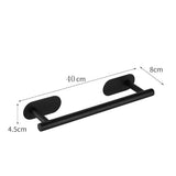 Black Bathroom Accessories Sets Toilet Tissue Roll Paper Holder Towel Rack