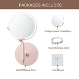 Lighted Makeup Mirror with 5-Level Brightness