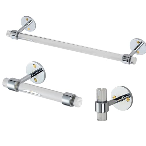 Bathroom Accessories Sets Towel Bar Roll Paper Holder Brushed Nickel