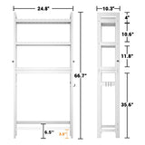 The Toilet Storage, Bamboo 3-Tier Over-The-Toilet Space