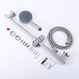 Shower Head with Hose, 5-Function Hand Shower with Wall Mount Slide Bar Set