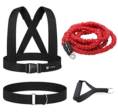 YNXing Resistance Training Rope Explosive Force Bounce Physical Training Resistance Rope Improving Speed, Stamina and Strength (2m Kit) YNXing