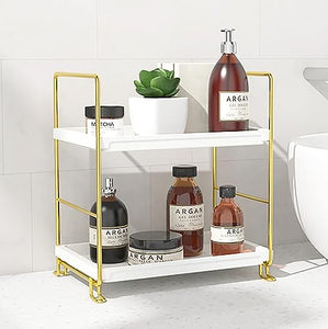 2-Tier Bathroom Counter Organizer, Tool-Less Installation Premium Plastics