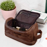 Toiletry Bag for Men, Custom Leather Toiletry Bag