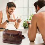 Toiletry Bag for Men, Custom Leather Toiletry Bag