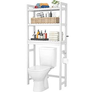 The Toilet Storage, Bamboo 3-Tier Over-The-Toilet Space