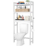 The Toilet Storage, Bamboo 3-Tier Over-The-Toilet Space