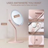 Lighted Makeup Mirror with 5-Level Brightness