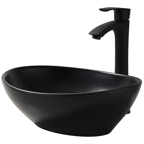 Bathroom Sink Above Counter Porcelain Ceramic Bathroom Vessel Sink Oval