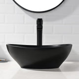 Bathroom Sink Above Counter Porcelain Ceramic Bathroom Vessel Sink Oval