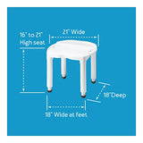 Seat and Shower Chair - Bath Chair Supports Up To 400 Pounds