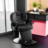 Barber Chairs, 360° Swivel with Heavy-Duty Steel Frame, Max Load Weight