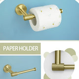 Bathroom Accessories Set Wall Mounted Hand Towel Holder Toilet Roll Holder