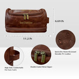 Toiletry Bag for Men, Custom Leather Toiletry Bag