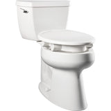 Raised Toilet Seat for Seniors, Clean Shield Guard