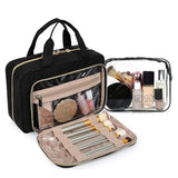 Toiletry Bag Hanging Travel Makeup Organizer with TSA Approved Transparent