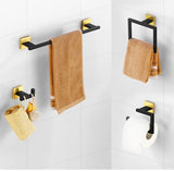 Bathroom Accessories Set Wall Towel Holder Roll Paper Holder Towel