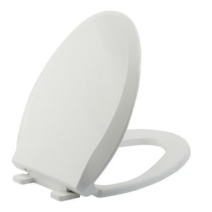 Toilet Seat Lid Easy to Install & Clean, Polypropylene (PP), White