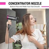 Dryer 1600W, Portable Lightweight Fast Drying Negative Ion Hairdryer