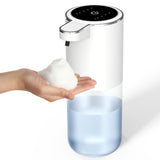 Soap Dispenser, Touchless Automatic Soap Dispenser with 4-Level Adjustable Foam, USB Rechargeable