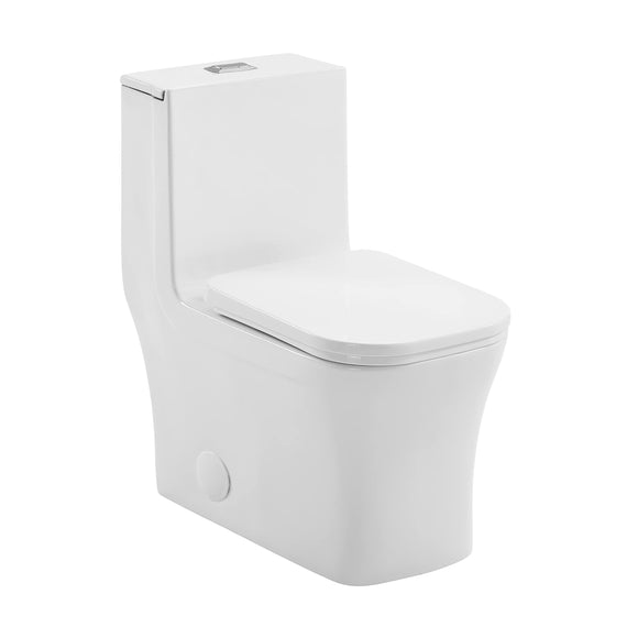 Forever SM-1T106 Concorde One Piece Toilet, Glossy White