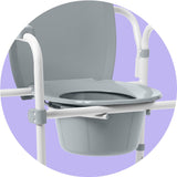 Chair for Toilet is Height Adjustable, Can be Used as Raised