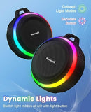 Shower Speaker with IPX7 Waterproof, Dynamic Lights