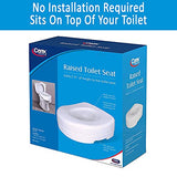 Toilet Seat Riser - Adds 5.5 Inch of Toilet Height - Raised Toilet Seat with 300 Pound