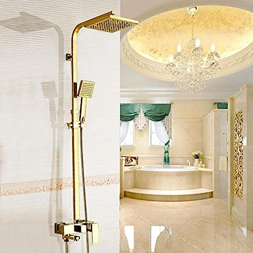 Shower Faucets Luxury Gold Brass Bathroom Faucet