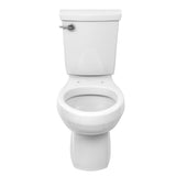 Toilet, Elongated Front, Standard Height, White, 1.1 gpf