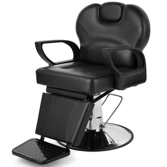 Barber Chair Heavy Duty Adjustable Height & Headrest