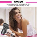 Dryer 1600W, Portable Lightweight Fast Drying Negative Ion Hairdryer