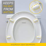 Seat Bumpers, Universal Quiet-Close Toilet Lid