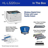 Wireless Compact Digital Color Printer with Laser Quality Output, Duplex