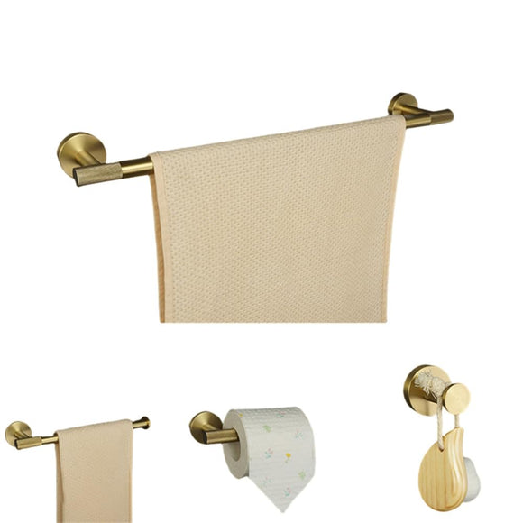 Accessories Set Toilet Tissue Roll Paper Holder Towel Rack Bar Rail