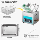 Ultrasonic Cleaner, 304 Stainless Steel Professional Knob