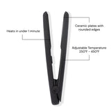 1-Pass Flat Iron Hair Straightener | Fast Heating Ceramic Flat Iron