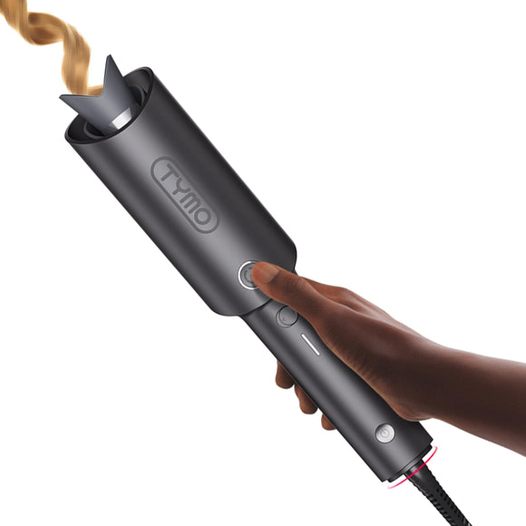 Rotating Curling Iron - TYMO CURLPRO Beach Waves 1 Inch Curling Wand,