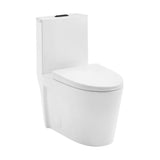 Piece Elongated Toilet Dual Vortex Flush, Black Hardware