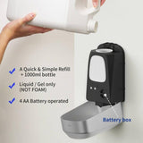 Automatic Touch-Less Wall Mount Soap Dispenser for Bathroom Kitchen Home