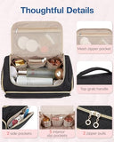 Travel Bag for Toiletries, Makeup Cosmetic Travel Bag with Handle