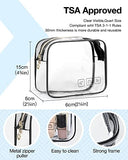 Toiletry Bag Hanging Travel Makeup Organizer with TSA Approved Transparent