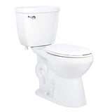 Toilet with Round-Front Chair Height Bowl - Includes Toilet Seat